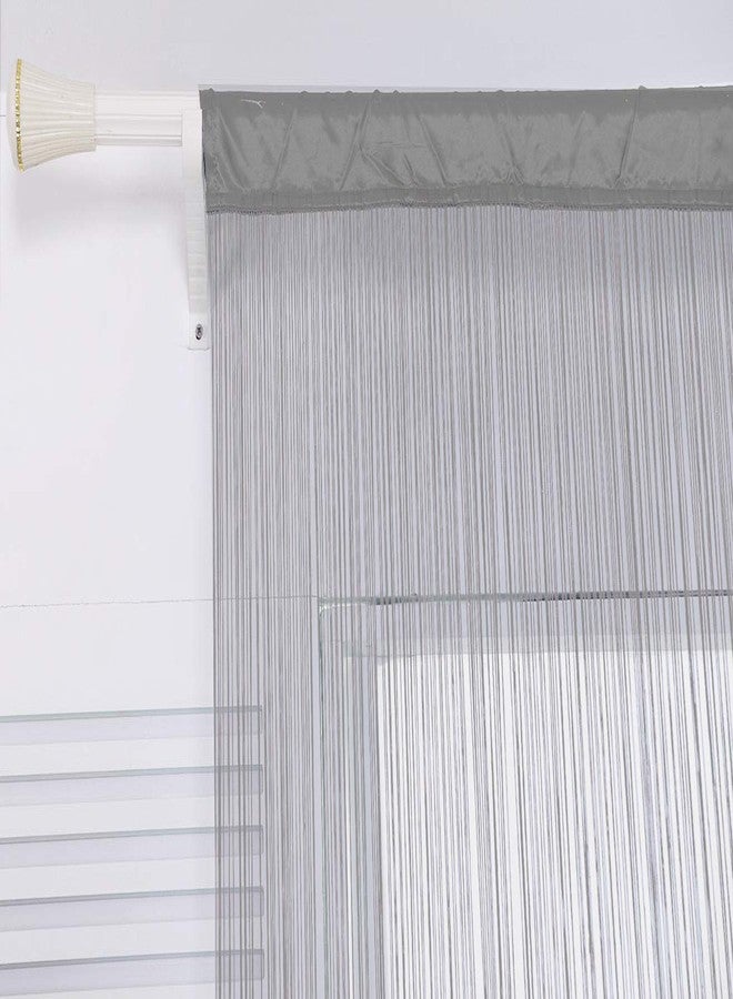 HSYLYM Spaghetti String Curtains for Doorways Privacy Door Frame Tassel Hippy Wall Kitchen Hallway Boho Fringe Curtain Hanging Door Room Dividers Decor 1 Panel（39×79in/100×200cm,Grey） - Image 4